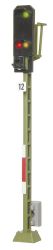 Semafor świetlny z sygnałem wejścia Viessmann 4012, 79 mm, kolej DB, 3 diody LED, skala
