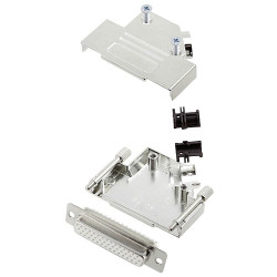 Encitech 6355-8013-13 D-Sub Receptacle set 44 Pins 45&#xB0; Solder Bucket