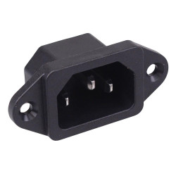 C14 IEC Chassis Mount Inlet Socket 10A