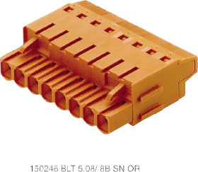 Weidmüller 1504060000 Obudowa złącza pin żeńskiego na kabel BLT 5.08HC/24/180B SN OR BX, wire-to-board, piny: 24, 27 A,