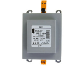 Transformator 1-fazowy bezpieczeństwa PSZ 160 230/ 24V 6,7A, na szynę DIN, IP30, Ta 40, 16024-9952