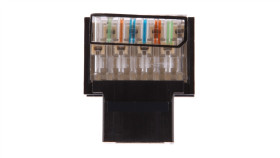 Wkład Gniazda Telefonicznego Pojedynczy Rj11 Czarny Rj11