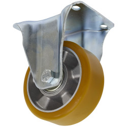 Sealey SCW5125FP Castor Wheel Fixed Plate &#xD8;125mm