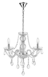 Elegancki żyrandol z kryształowymi elementami CRISTALLO w stylu glamour LP-2940/3P Light Prestige