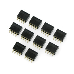 Gniazdo żeńskie 2x4 raster 2,54mm - 10 szt.