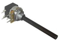 PRWD1K-B250 Potencjometr obrotowy 1k typ B (logarytmiczny) z wyłącznikiem sieciowym 250V