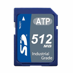 Karta SD SD, 512 MB Tak SLC, ATP Industrial Grade -40 → +85°C