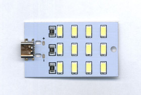 MINIATUROWA LAMPKA USB-C 12 LED SUPERJASNA (LEDUSB-PL12)