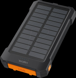 PA0335 Solar power bank, 10,000 mAh, 12 W, 2x USB-A, 1x USB-C, torch