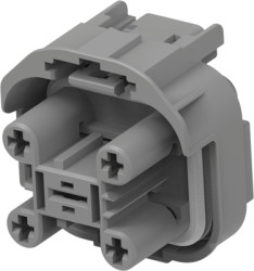 Socket, unequipped, 5 pole, straight, 2 rows, black, 1718878-2