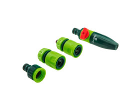 Zestaw ze zraszaczem prostym złączkami przyłączem do kranu 1/2" 15G711 TOPEX