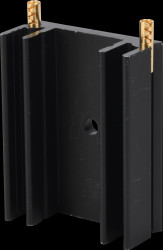 SK 145/37.5 STS TO220 Heat sink, 37.5 mm, aluminum, 12 K/W, TO-218/TO-220/TO-247/TO-24