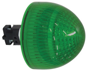 Lampka kontrolna do montażu panelowego, zielona 24.1 x 22.3mm LED Czarny Idec