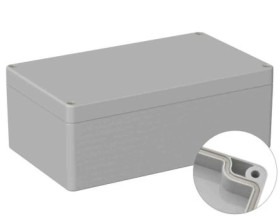 Obudowa ogólnego użytku ekranowana Szary IP66 Silikon, 120 x 200 x 75mm, RS PRO 5U2