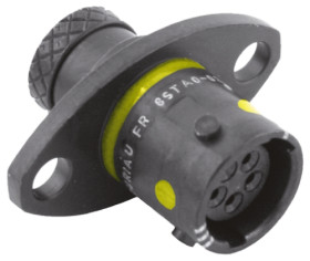 Złącze wielostykowe przemysłowe 5-pinowe, panelowe Gniazdo Souriau Sunbank by Eaton