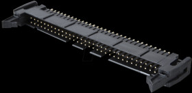 Pin connector, 64-pin, with interlock, straight