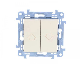 Simon 10 Przycisk żaluzjowy kremowy CZP1.01/41