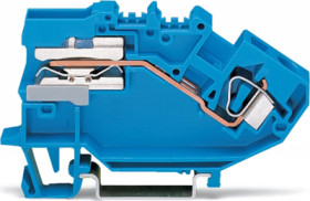 1-wire N disconnect terminal, cage clamp, 0.2-6.0 mm², 41 A, 6 kV, blue, 782-613