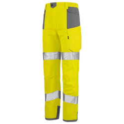 PANTALON IRIS JAUNE FLUO / GRIS MINERAL