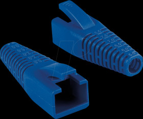 MP0059 RJ45 bend relief, shortenable, blue, 50 pieces