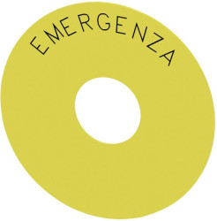Podkładka indentyfikacyjna Siemens 3SU1900-0BC31-0JA0 (Ø) 75 mm EMERGENZA 10 szt.