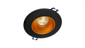 Oprawa Perl-O-B/G Okrągła Czarno Złota Stała