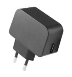 Adapter AC/DC Uwy 5V dc Iwy 3A USB typ A 18W, typ wtyczki: 2-pinowa EU