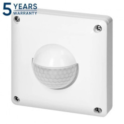 Czujnik ruchu, 2 i 3 żyłowy, 190 st. IP65, 500W, zasięg max. 20m, do puszki, biały,OR-CR-270/W