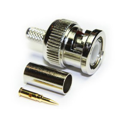 Złącze koncentryczne Montaż na kablu Męski 50Ω typ złącza Złącze BNC 4GHz Połączenie zagniatane typ kabla RG58