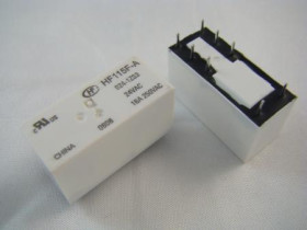 Przekaźnik HFD4/12;12V;2A;2C;Hongfa 2 styki przełączne;Wym.10x6.5x5.4mm