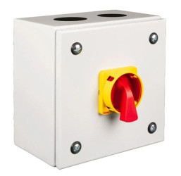 Łącznik ognioodporny Gave FPROTEC 3P+2a(1NO+1NC) 25A F400 z możliwością blokady w poz. 0, AB55221F4-G