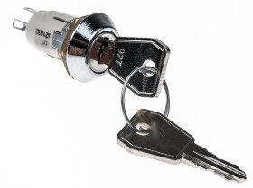 Wyłącznik kluczykowy, SPDT, 5 A @ 115 V ac 2-Way, -20 → +65°C