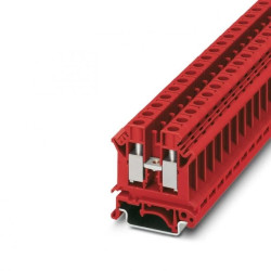 Złączka szynowa 2-przewodowa 10mm2, listwa zaciskowa koloru czerwonego UK 10 N RD /50szt./