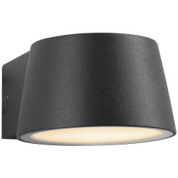 Paulmann 94713 Capea Outdoor Wall Light 6W Black 2200K Insect-Friendly
