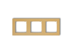 MINI Ramka 3 potrójna uniwersalna z tworzywa złoty 29MR-3 KARLIK