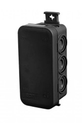 Puszka hermetyczna n/t E10 45x90x39mm pusta IP55 bezhalogenowa czarna 0295-02