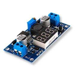 LM2577 Step-Up 4-35V 2.5A DC-DC converter with display and voltmeter