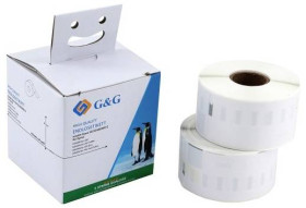 G&G Etykiety zamiennik Zamiennik DYMO 99012, S0722400 36 x 89 mm Papier termiczny biały 520 szt. Trwały Etykieta adresow