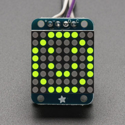 Adafruit Mini 0.8" 8x8 LED Matrix with I2C Backpack - Yellow-Green