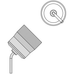 Weller T0058768745N TNRB 17 Hot Air Round Nozzle Bent &#xD8; 1.7 mm x 45&#xB0; For WTHA 1