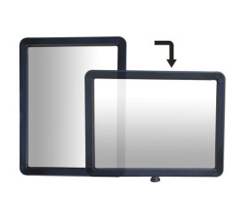 Rama oznakowania do słupków odgradzających Ramka informacyjna Czarny