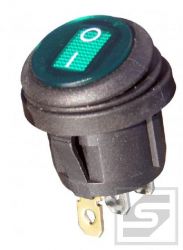 Przełącznik hermetyczny KCD8G-230V 6A/250VAC;podśw. zielony;ON-OFF;