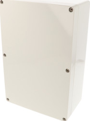 ABS enclosure, (L x W x H) 239 x 160 x 89 mm, light gray (RAL 7035), IP66, 1554VAGY