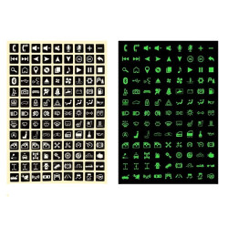 Naklejki na przełączniki TYP 1 CARLING ZESTAW