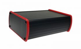 Obudowa AL-105 aluminiowa (ramka czerwona) 110x156x50