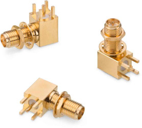 Złącze koncentryczne Montaż na płytce drukowanej Żeński typ złącza Złącze SMA 18GHz Lutowane