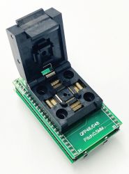 Adapter TQFP48 / LQFP48 / QFP48 --> DIL48 (PDIP48) ZIF (Clamshell)