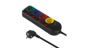 Listwa Zasilająca Maclean, Przedłużacz 4 Gniazda + Usb A / C, Z Włącznikami,...