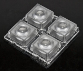 Soczewka LED 4-LEDowa 50 x 50 x 8.5mm, do użytku z LH351A, Ledil, seria: High Bay