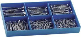 Zestaw wkrętów uniwersalnych ze stali nierd zewnej, 200 sz